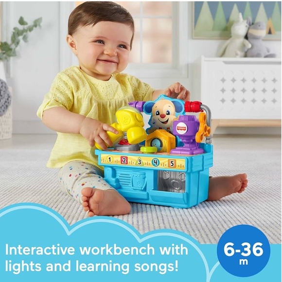 Fisher-Price Laugh & Learn Busy Learning Tool Bench - Picture 4 of 4
